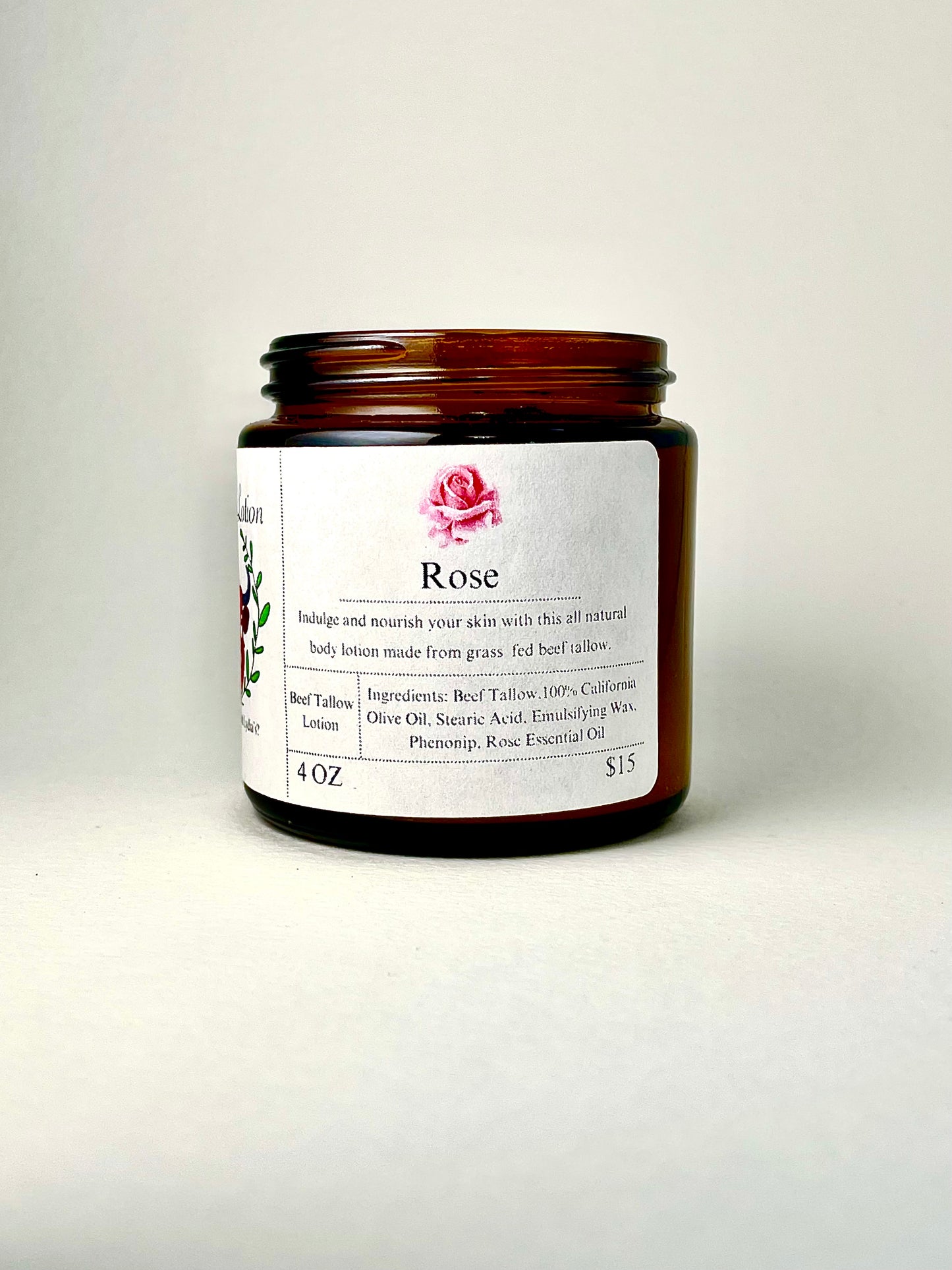 Lydia’s Lotion 4oz Jar - Rose