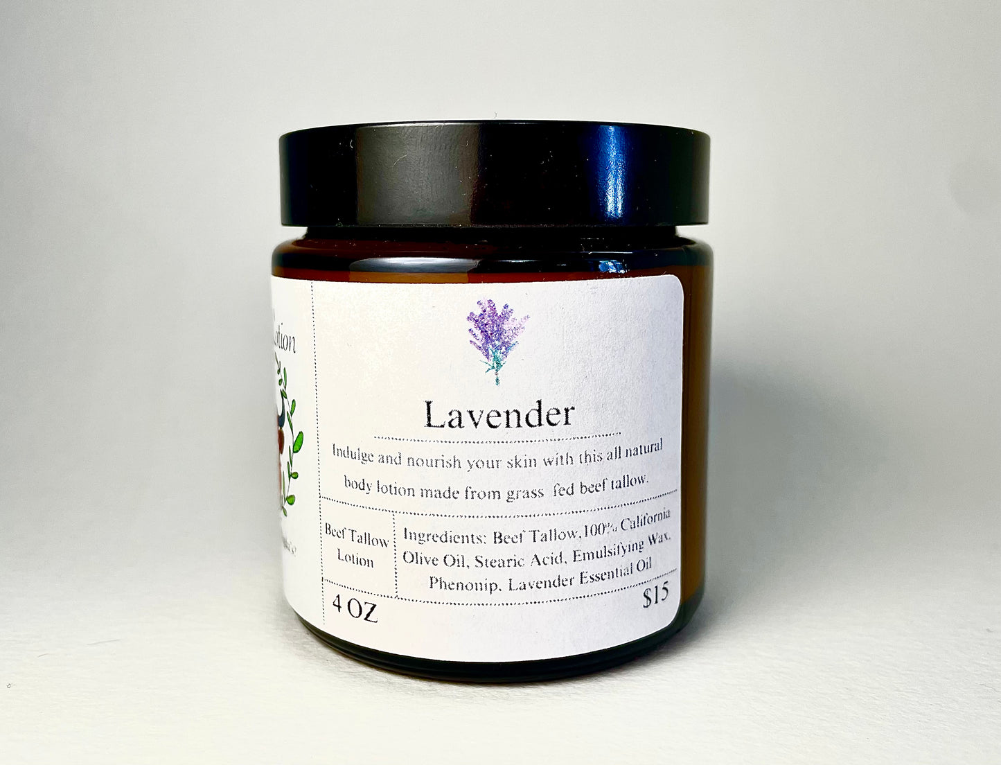 Lydia’s Lotion, 4 oz jar - Lavender