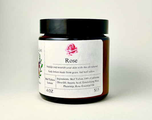 Lydia’s Lotion 4oz Jar - Rose